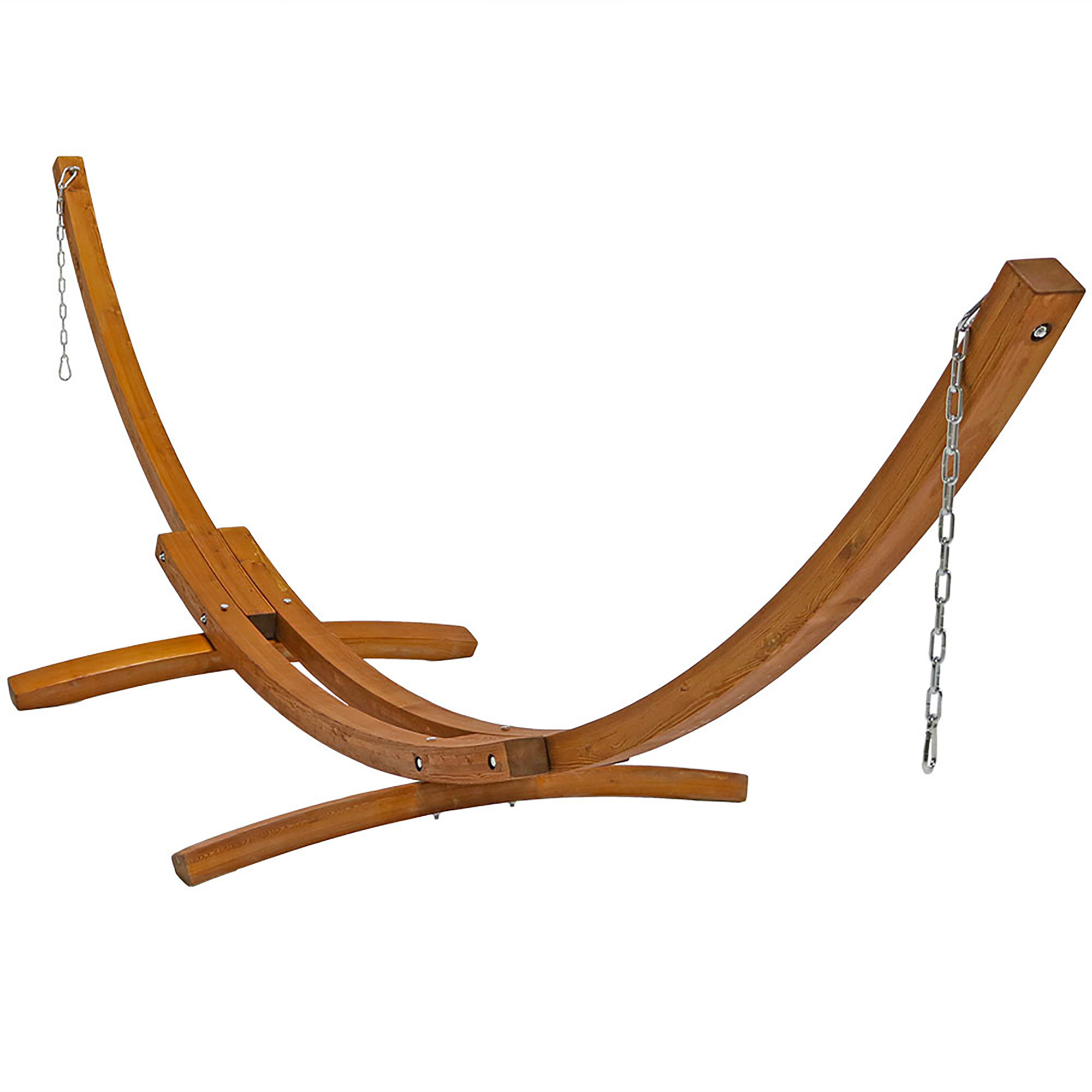 Sunnydaze Decor, Solid Wood Hammock Stand with Hooks Chains - 13ft., Color Brown, Capacity 400 lb, Material Multiple, Model# WSN-WHS13